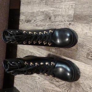 Shandee Lace Up Boots from Justfab - Size 7.5